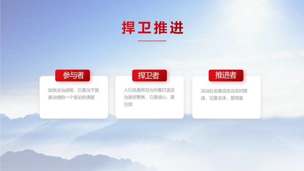 宪法宣传依法治国深入学习宣传PPT