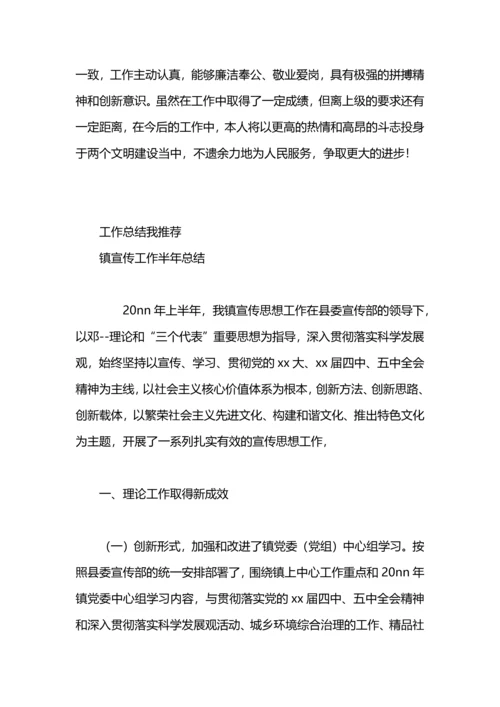 某镇宣传工作总结.docx