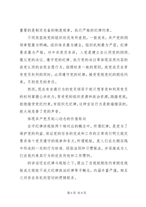 讲规矩有纪律专题党课讲稿.docx