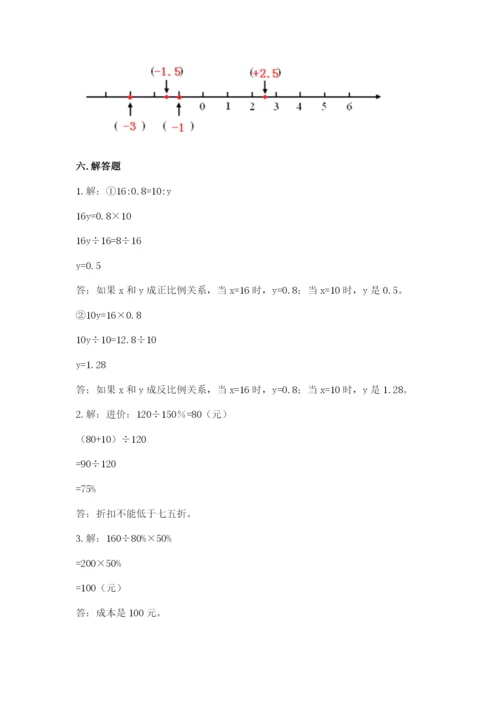 武汉市武昌区六年级下册数学期末测试卷完美版.docx
