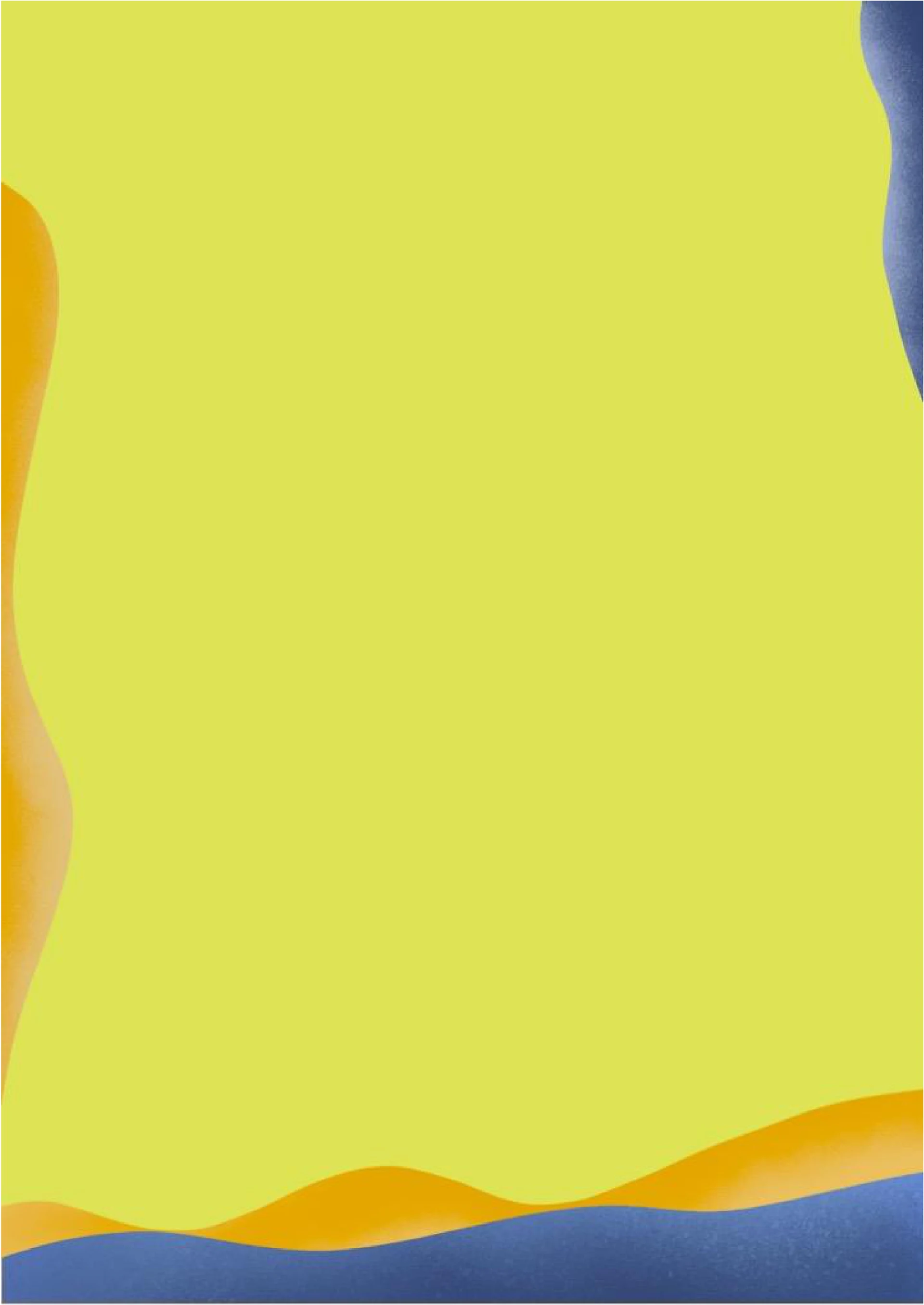 简约风文艺蓝黄色信纸壁纸