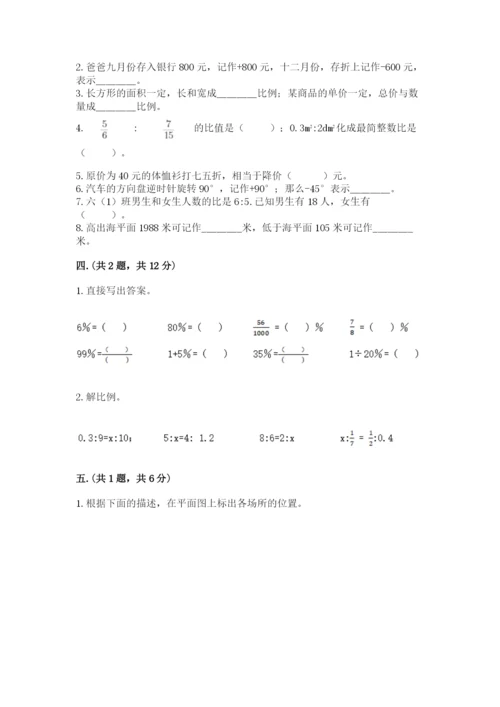 小学六年级升初中模拟试卷及参考答案【能力提升】.docx