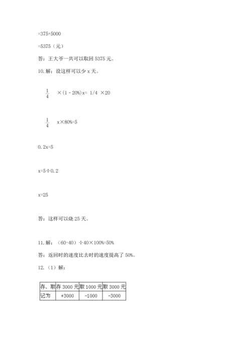 六年级小升初数学应用题50道带答案（综合卷）.docx