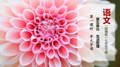 第1课时 生活哲理-单元导读-教学课件-【大单元教学】2022-2023学年七年级语文下册同步备课系