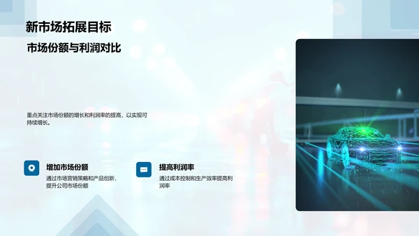 汽车业年中市场总结PPT模板