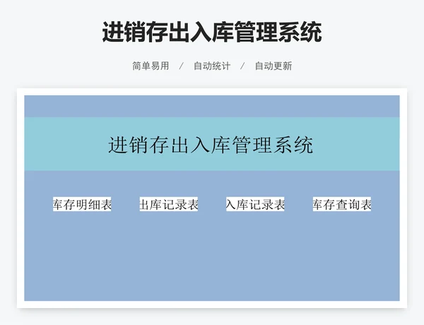 进销存出入库管理系统