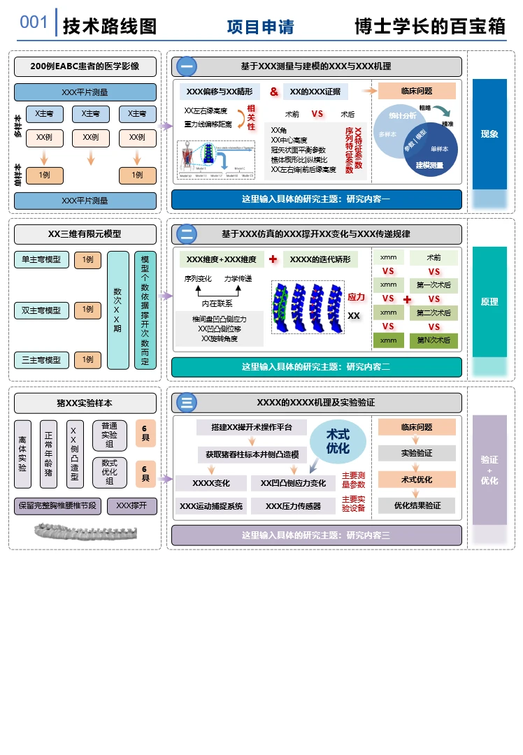医学项目研究申请技术路线图