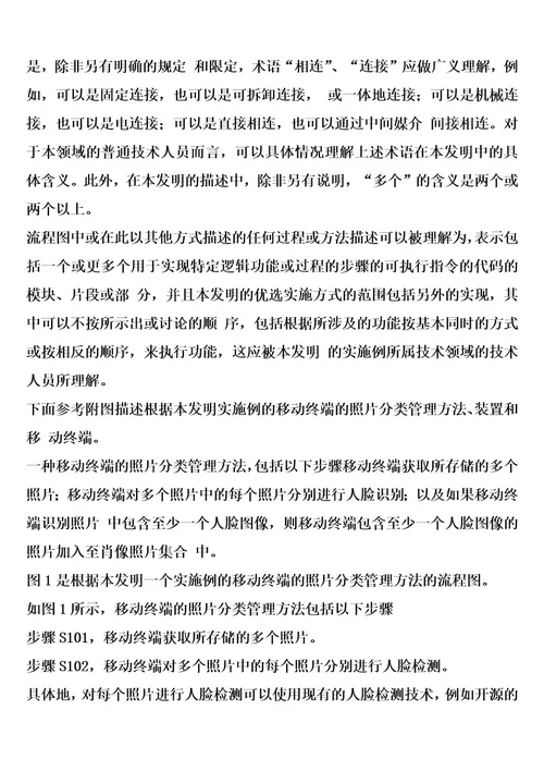 移动终端的照片分类管理方法、装置和移动终端的制作方法