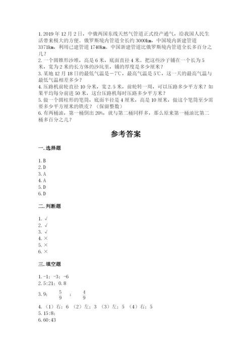 甘南藏族自治州小升初数学测试卷推荐.docx