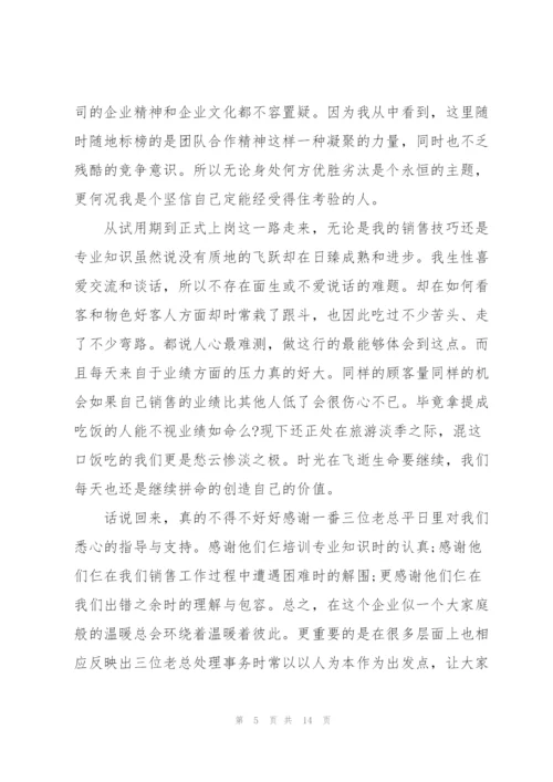 销售个人工作总结(多篇).docx