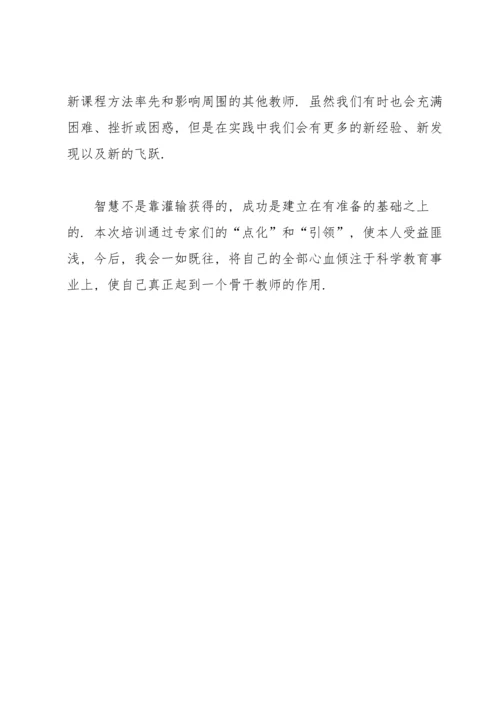 农村骨干教师培训个人总结.docx