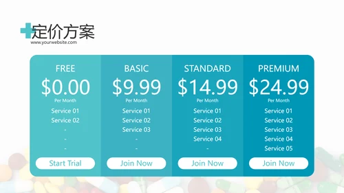 简洁蓝色医学报告医院宣传动态PPT模板