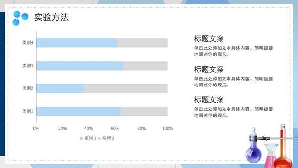 简约商务实景化学主题实验报告PPT模板