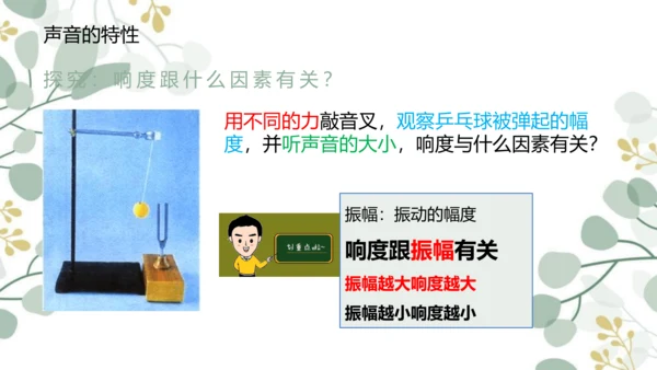 人教版八年级物理上册 2.2 声音的特性 课件（28页ppt）