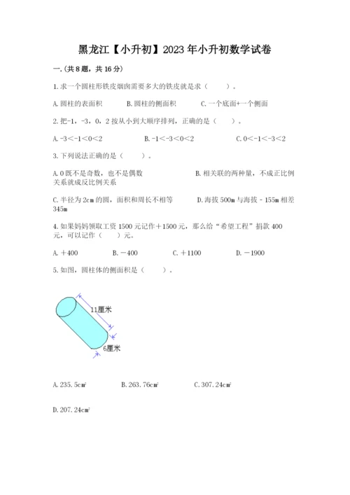 黑龙江【小升初】2023年小升初数学试卷往年题考.docx