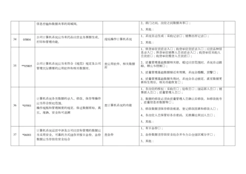 年度质量体系内审记录表.docx