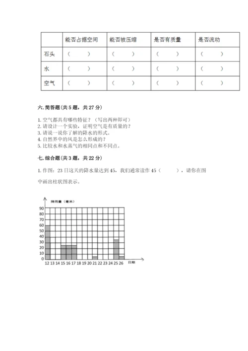 教科版三年级上册科学期末测试卷【最新】.docx