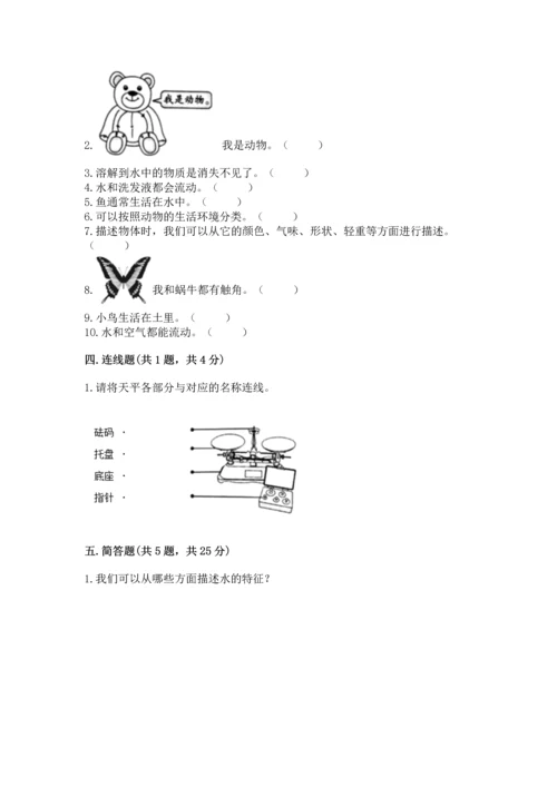 教科版一年级下册科学期末测试卷【研优卷】.docx