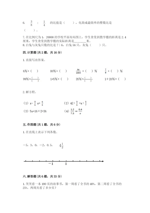 北师大版小学六年级下册数学期末检测试题精编.docx