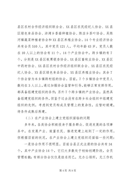 产业协会建立党组织工作调研报告.docx