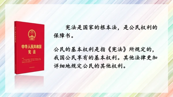 10第4课 公民的基本权利和义务 第一课时 公民的基本权利