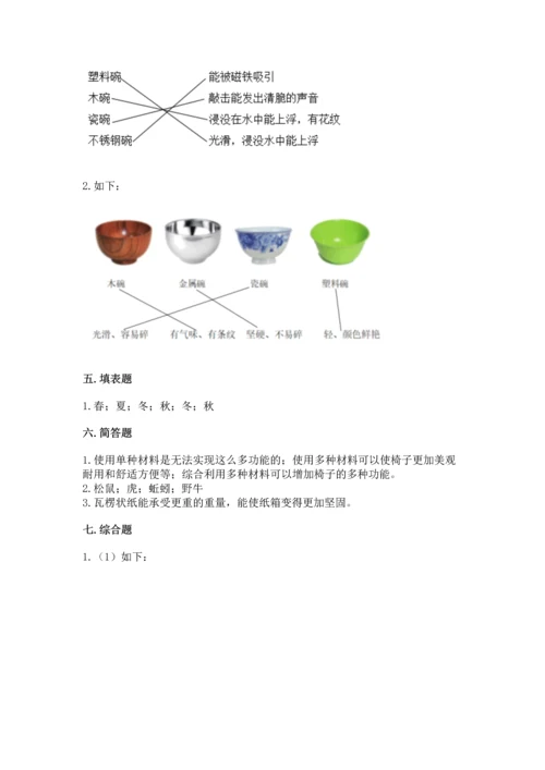 教科版科学二年级上册《期末测试卷》（名校卷）.docx