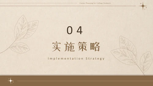 美拉德色大学生职业生涯规划PPT模板
