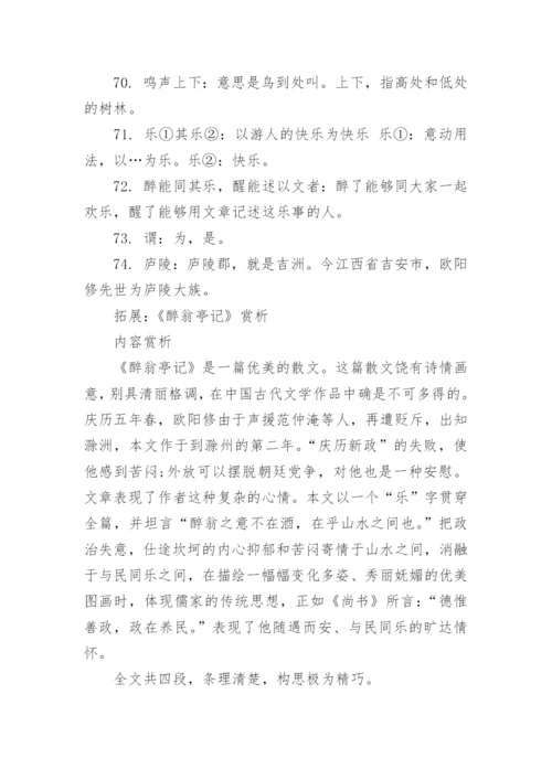 醉翁亭记原文及翻译.docx