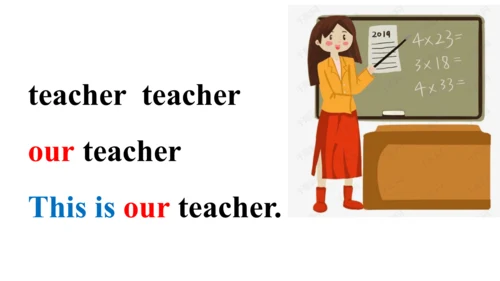 外研版（一起）一上Module 5 Unit 1 This is our teacher 同步备课课
