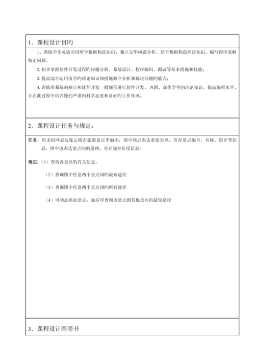 数据结构优质课程设计基础报告.docx