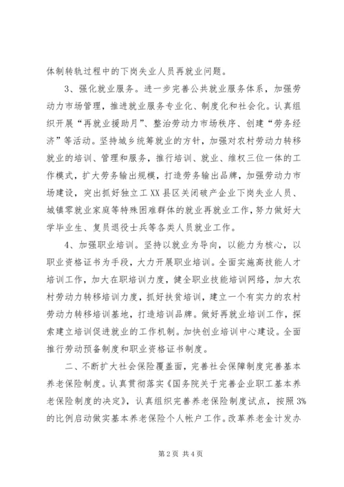 乡镇某年劳动保障工作计划.docx