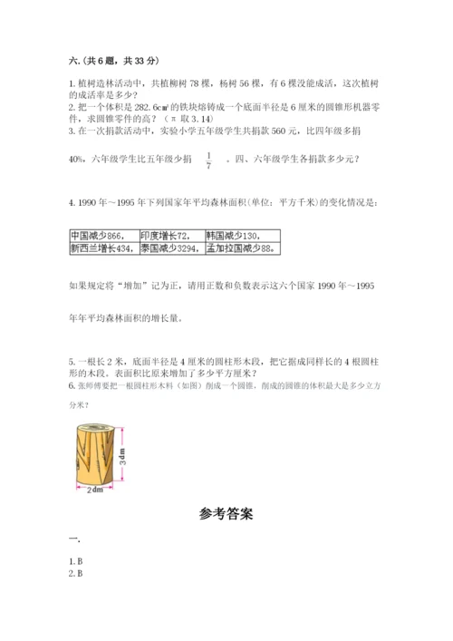 济南市外国语学校小升初数学试卷附答案（巩固）.docx