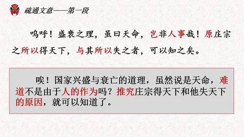 五代史伶官传序PPT模板