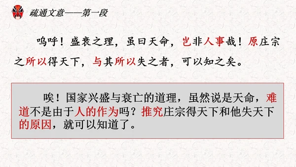 五代史伶官传序PPT模板
