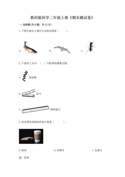 教科版科学二年级上册《期末测试卷》含答案解析.docx