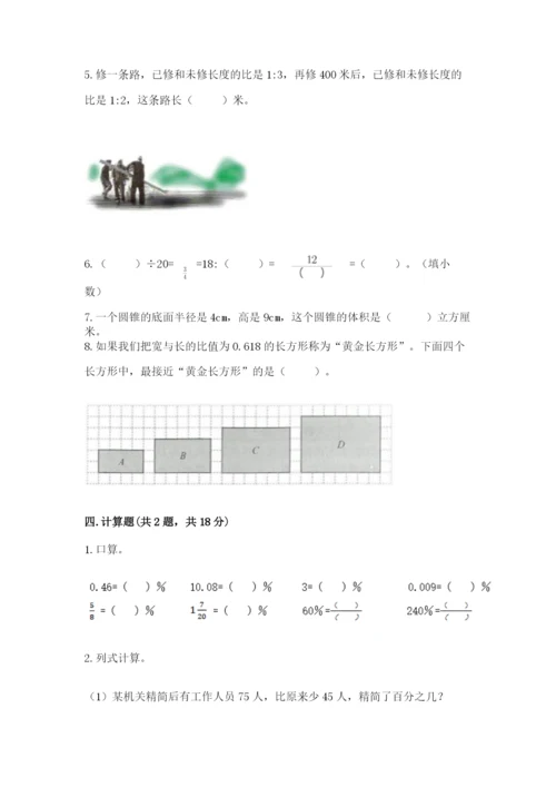 六年级下册数学期末测试卷（巩固）word版.docx