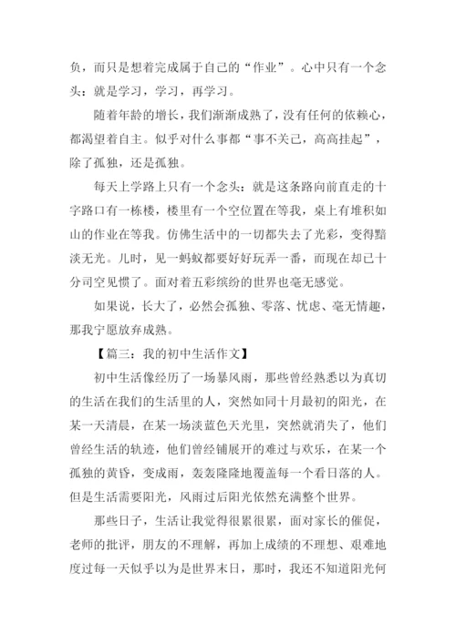 我的初中生活作文初三.docx