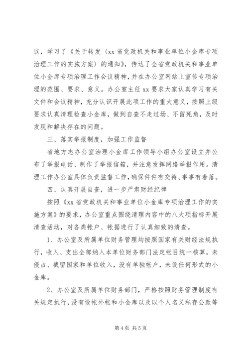 事业单位小金库自查自纠报告汇集.docx