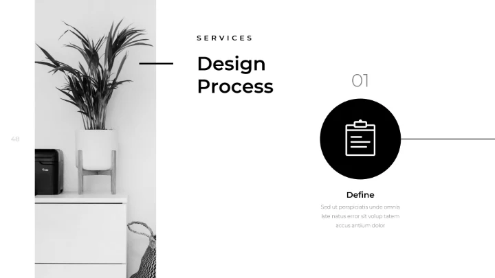 创意黑白调极简主义公司简介动态PPT模板