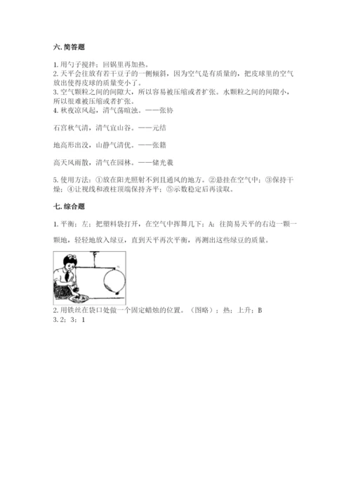 教科版三年级上册科学期末测试卷（真题汇编）.docx