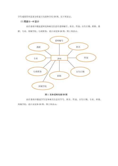 教学综合管理系统数据库报告.docx