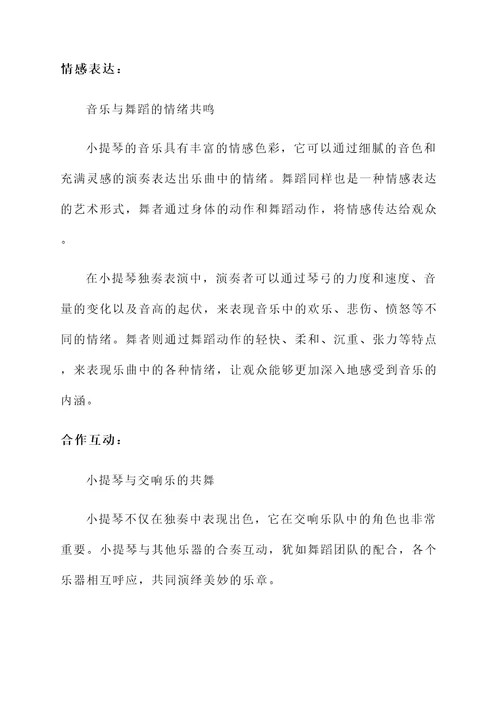 小提琴音乐思想汇报总结