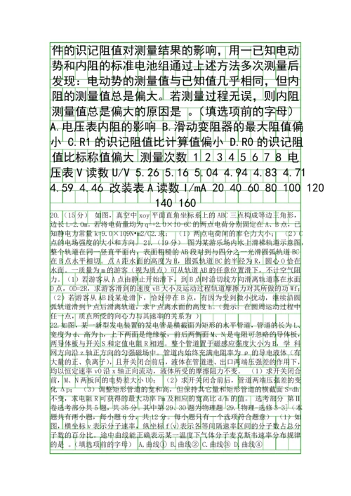 2014福建省高考理综试卷.docx