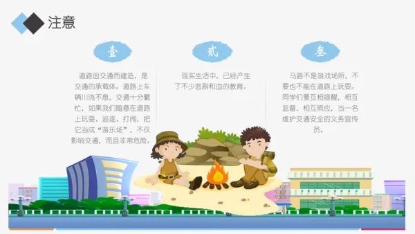 小学生交通安全知识讲座通用PPT模板