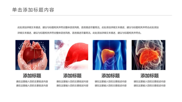 医疗医学人体肝脏解析ppt动态模板