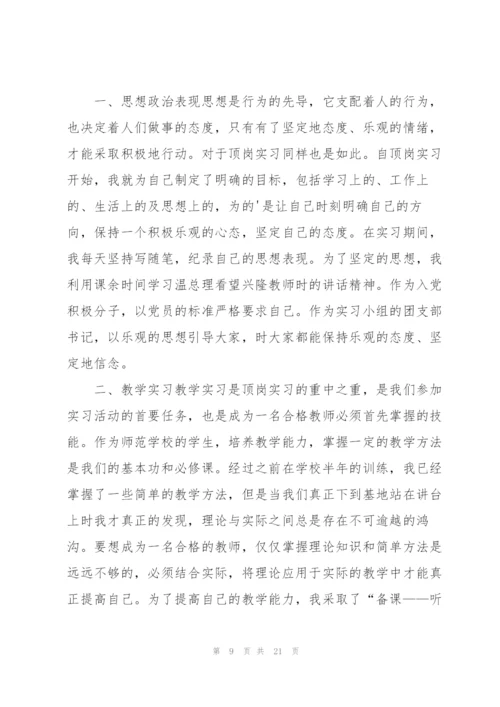 师范生顶岗实习个人总结4篇.docx