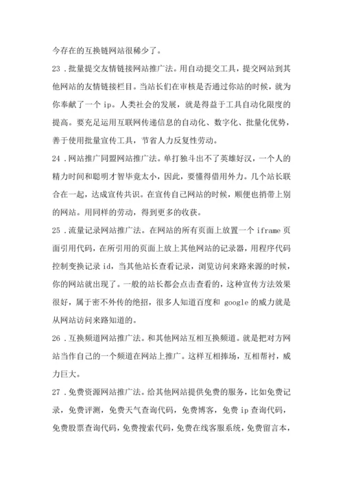 网店网站推广100种方法和秘技.docx