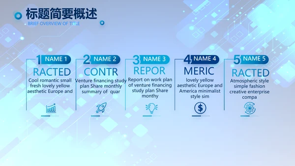 蓝色科技感年终工作总结汇报动态PPT
