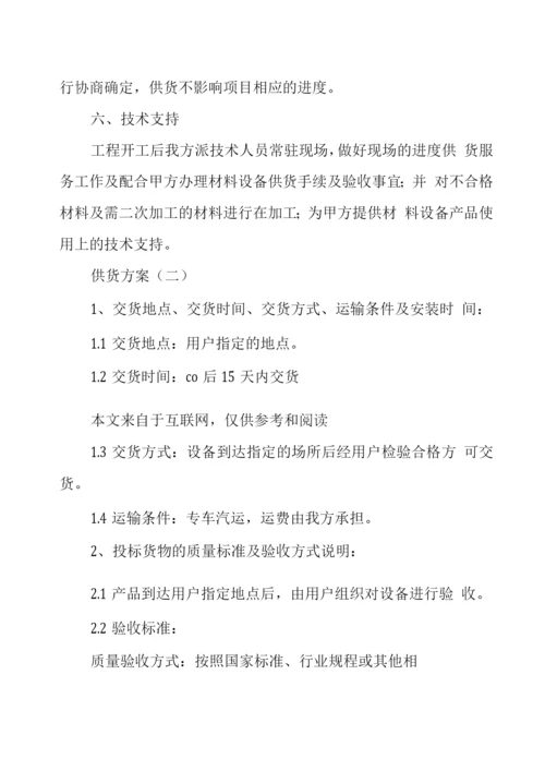 建筑材料供货方案.docx