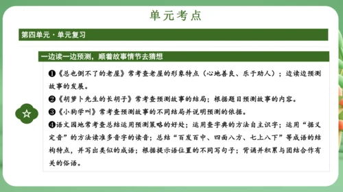 统编版2024三年级语文上册第四单元复习   课件